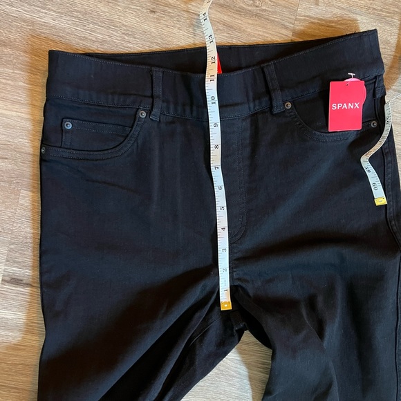 SPANX Black Skinny Jeans Tummy Control Size large NWT - Picture 9 of 15